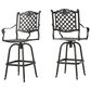 Noble House Avon Patio Barstool in Shiny Copper (Set of 2), , large