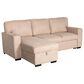 Modern Market Sleeper Sofa with Reversible Chaise in Beige, , large