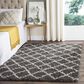 Safavieh Dallas Shag SGD258A-4 4" x 6" Dark Grey/Ivory Area Rug, , large