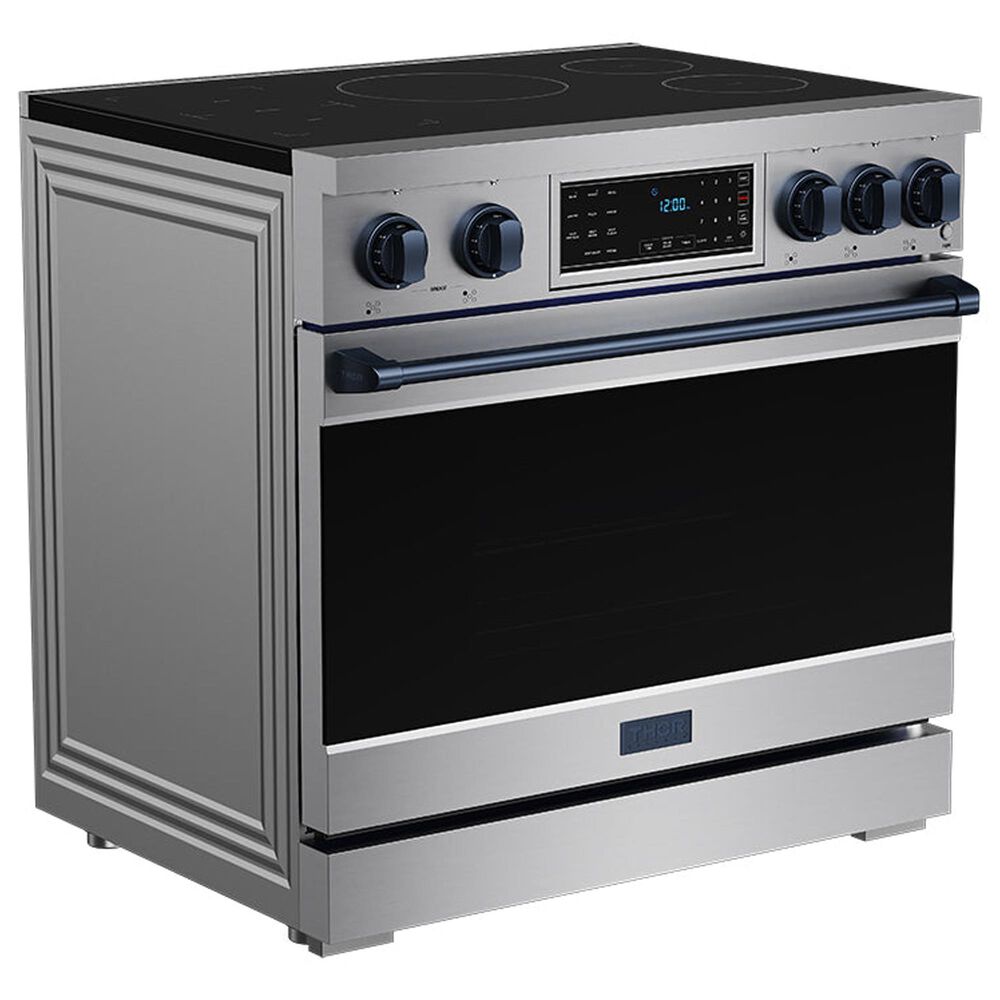 Thor Kitchen Gordon Ramsay 6 Cu. Ft. Professional Induction Range with Blue Handle Kit in Stainless Steel, , large