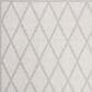 Safavieh Bermuda BMU805A 2" x 6" Ivory and Light Grey Indoor/Outdoor Area Performance Rug, , large