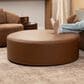 Jaxx Candler Round Ottoman in Walnut, , large