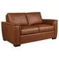 Flexsteel Henry Stationary Loveseat in Caramel, , large