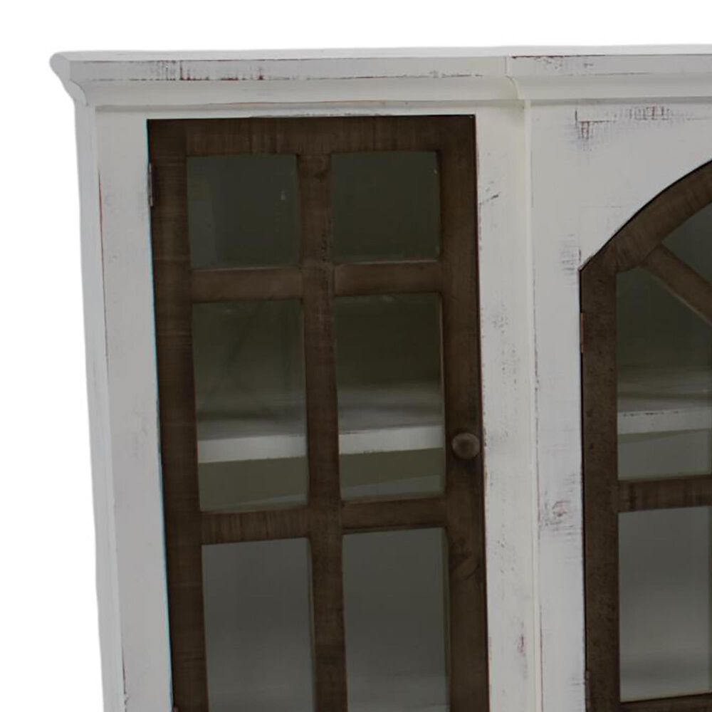 Vintage Arche 4-Door Console Cabinet in Nero White and Gray, , large