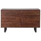 Home Trends & Design Aspen 6-Drawer Dresser in Walnut and Antique Zinc, , large