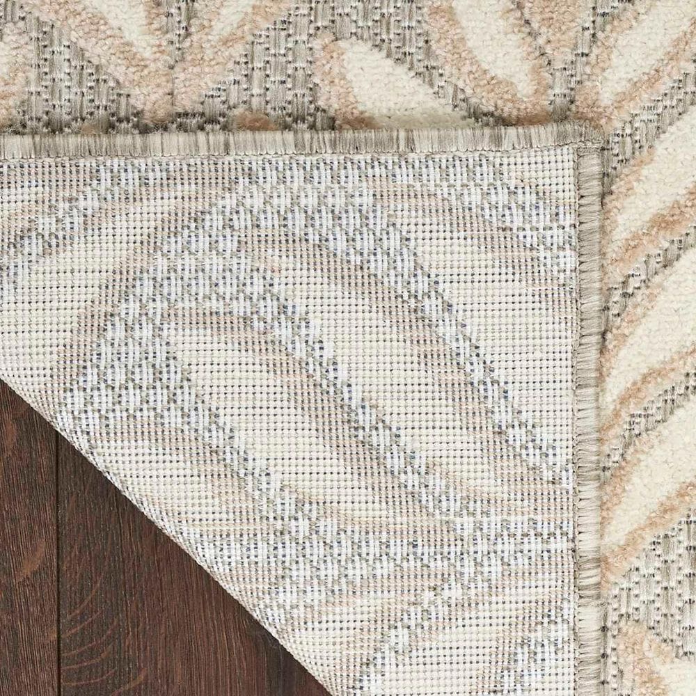 Nourison Aloha Floral 3&#39;6&quot; x 5&#39;6&quot; Ivory and Grey Indoor/Outdoor Area Rug, , large