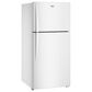 Whirlpool 19.2 Cu. Ft. Wide Top Freezer Refrigerator with Total Coverage Cooling in White, , large