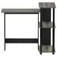HOMLUX L-Shaped Computer Desk with Open Display Shelves in French Oak Grey and Black, , large