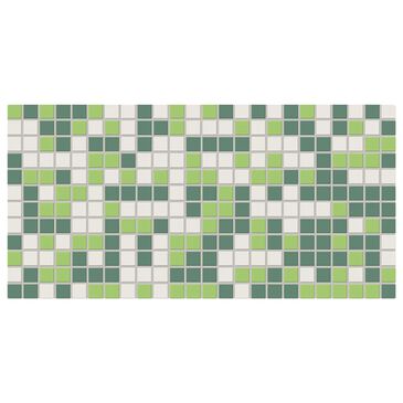 Dal-Tile Keystones Olive Blend 1" x 1" on 12" x 24" Porcelain Mosaic Sheet, , large