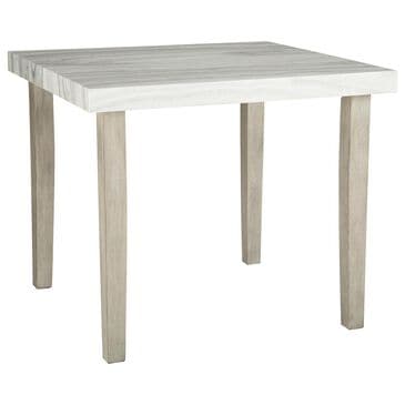 Ashley Larawyn Counter Height Table in Bisque, White and Gray - Table Only, , large