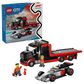 LEGO City F1 Display Truck with Audi F1 Race Car Building Set, , large
