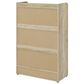 Pacific Landing Denia 3-Tier Shoe Storage Cabinet in Antique Pine and Grey, , large