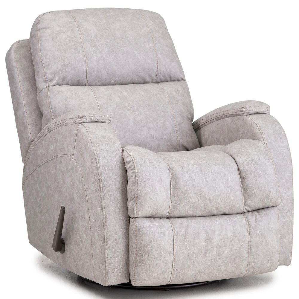 HomeStretch Zena Manual Swivel Glider Recliner in Pebble, , large