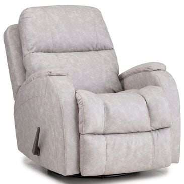 HomeStretch Zena Manual Swivel Glider Recliner in Pebble, , large