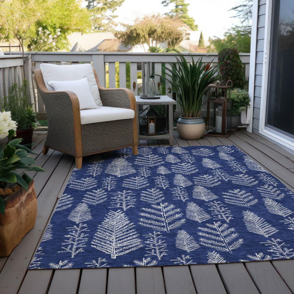 Dalyn Rug Company Wonderland WN21 3&#39; x 5&#39; Navy Indoor/Outdoor Area Rug, , large