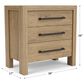 Shannon Hills Davie 3-Drawer Nightstand in Pale Oak, , large