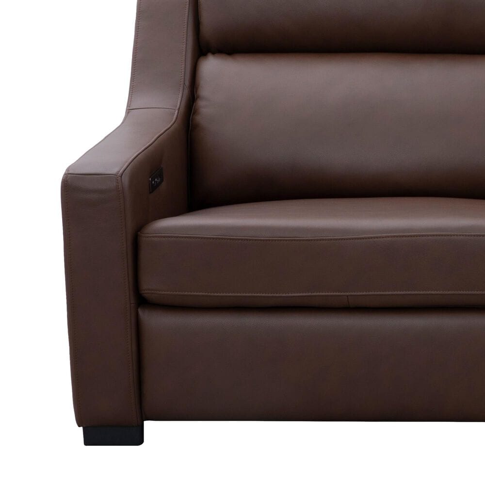 Oxford Furniture Leather Power Reclining Sofa in Ajax Umber, , large