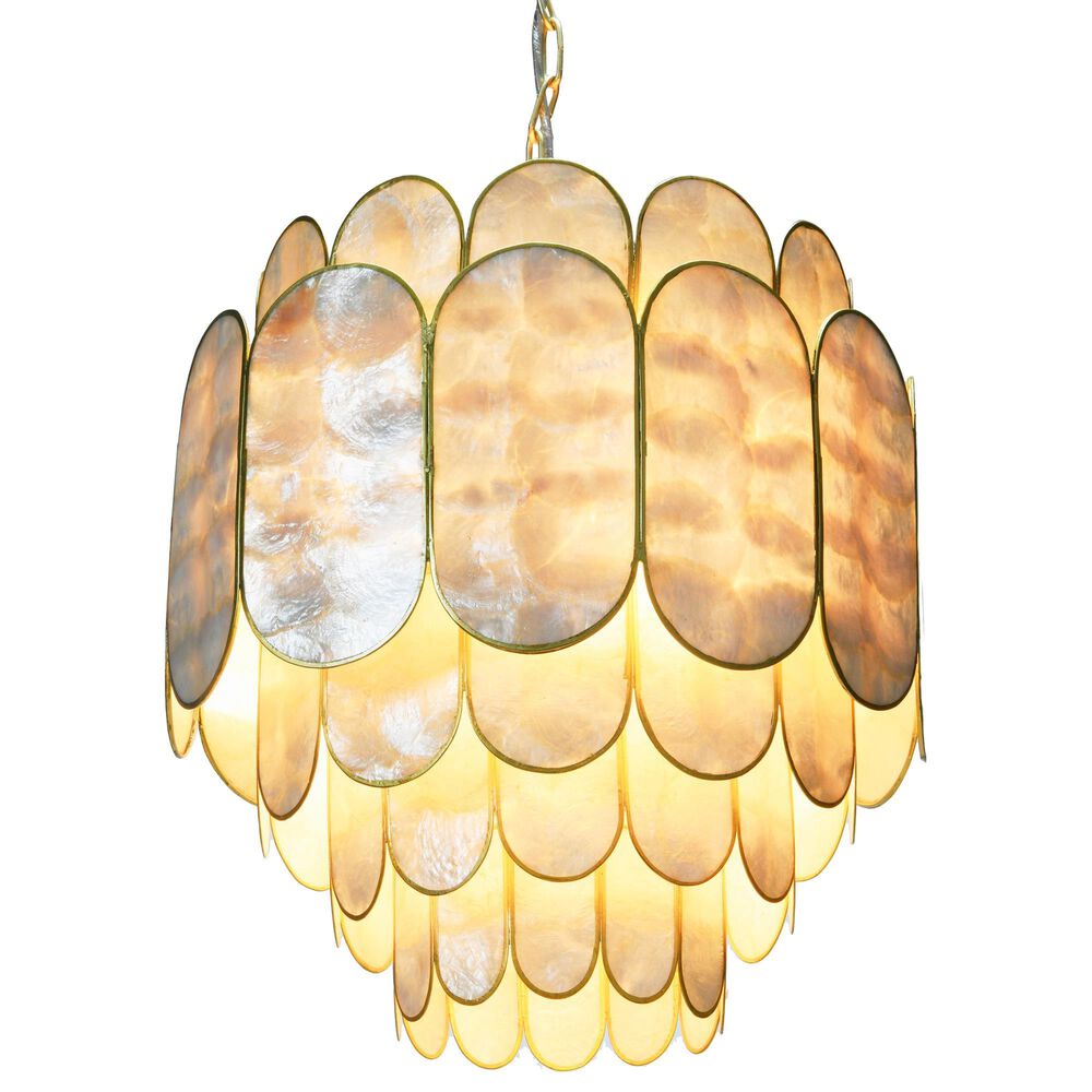 Creative Coop Gatsby 4-Tier Chandelier in Gold, , large