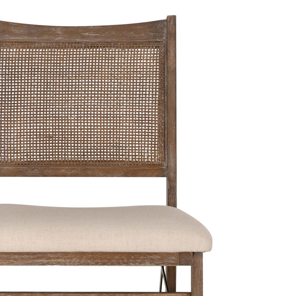 Linon Home Decor Bauer Cane Folding Side Chair in Brown, , large