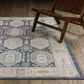 ROW by Oriental Weavers Cavett CAV07 Blue and Gold 5"3" x 7"6" Area Rug, , large