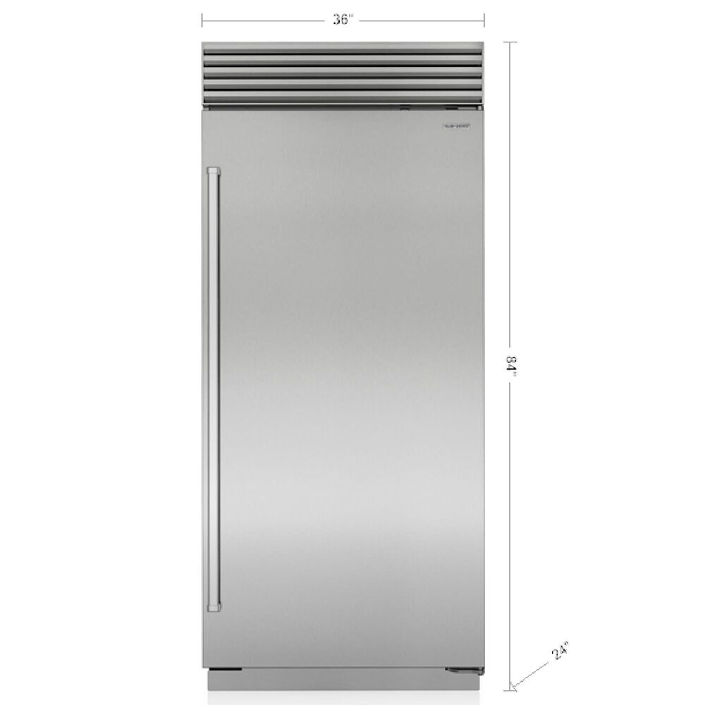 Sub Zero Classic 20.6 Cu. Ft. Built-In Freezer in Stainless Steel, , large