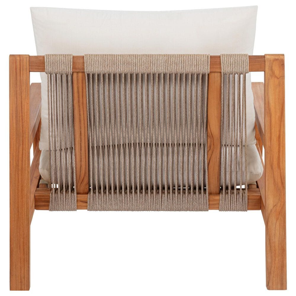 Linon Home Decor Cassius Patio Slanted Back Chair in Off White, , large