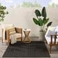 Nourison Horizon HOZ02 Black 10" x 14" Indoor/Outdoor Area Rug, , large