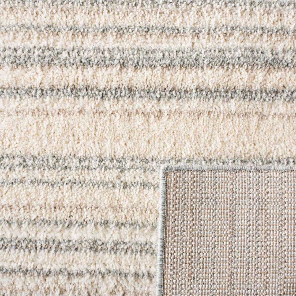Safavieh Martha Stewart Lucia Shag MSR0787F 5&#39;1&quot; x 7&#39;6&quot; Light Grey and White Area Rug, , large