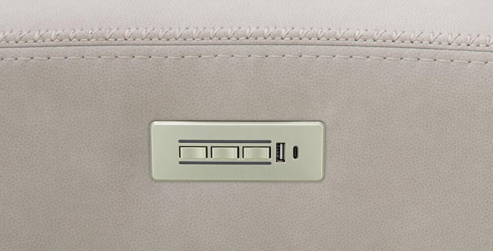 Palisade &amp; Co. Power Reclining Sofa with Audio in Capriccio Dove, , large