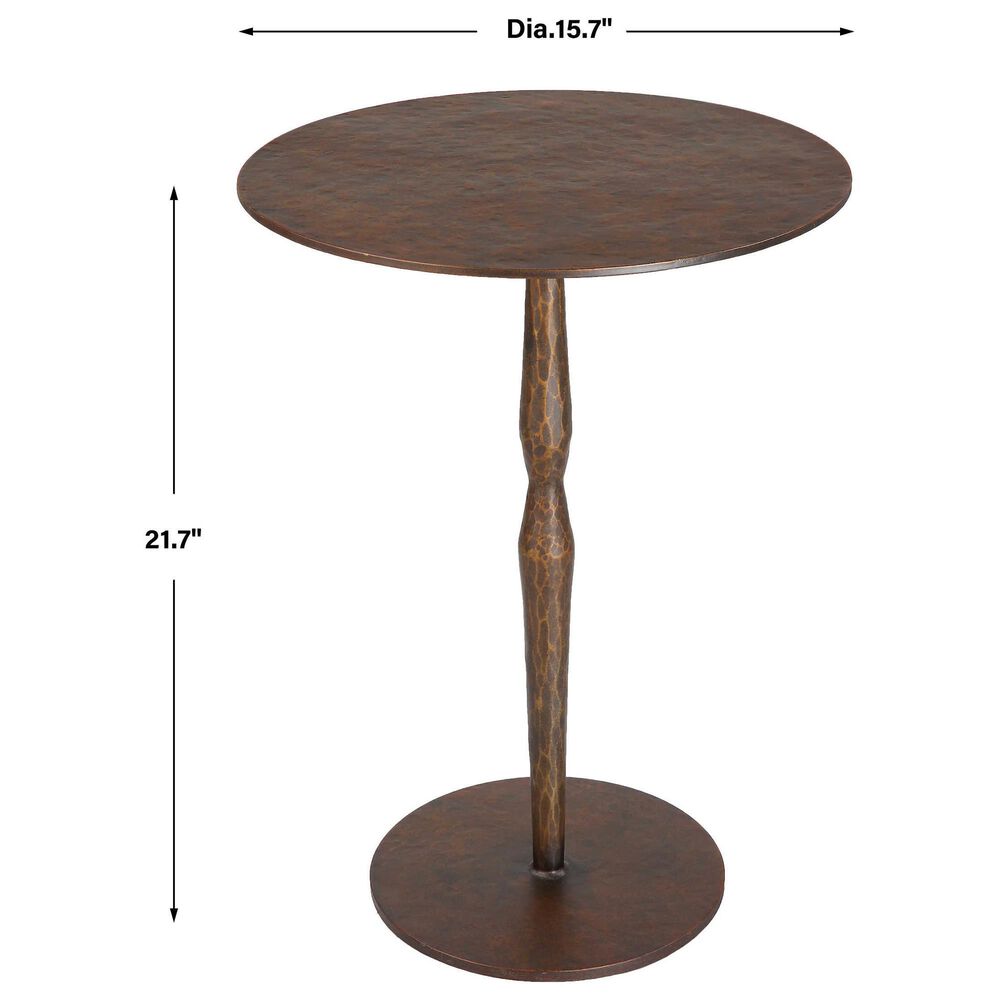 Uttermost Industrial Accent Table in Bronze, , large