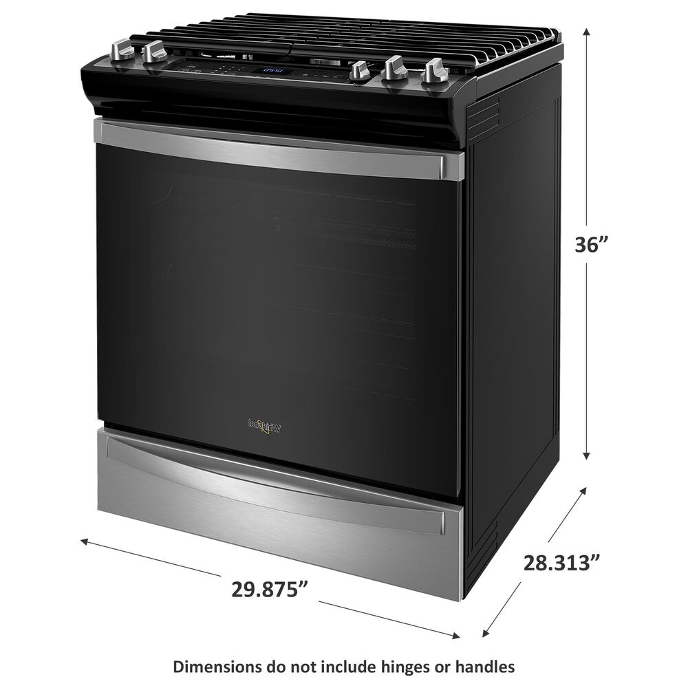 Whirlpool 5.8 Cu. Ft. Gas Range 7-in-1 Air Fry Oven in Fingerprint Resistant Stainless Steel, , large