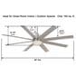 Minka-Aire Slipstream 65" Indoor/Outdoor Ceiling Fan with LED Light in Brushed Nickel Wet, , large