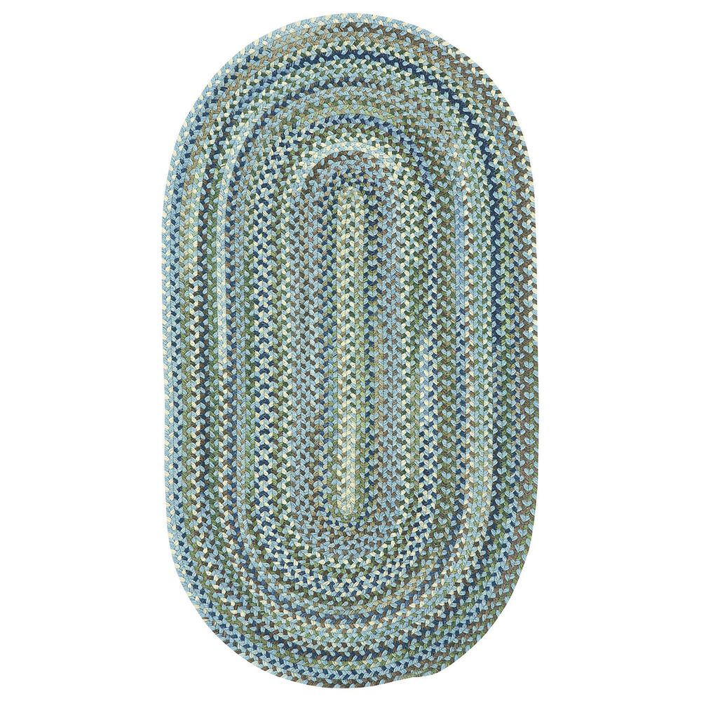 Capel Homecoming 0048-400 3" x 5" Oval Sky Blue Area Rug, , large
