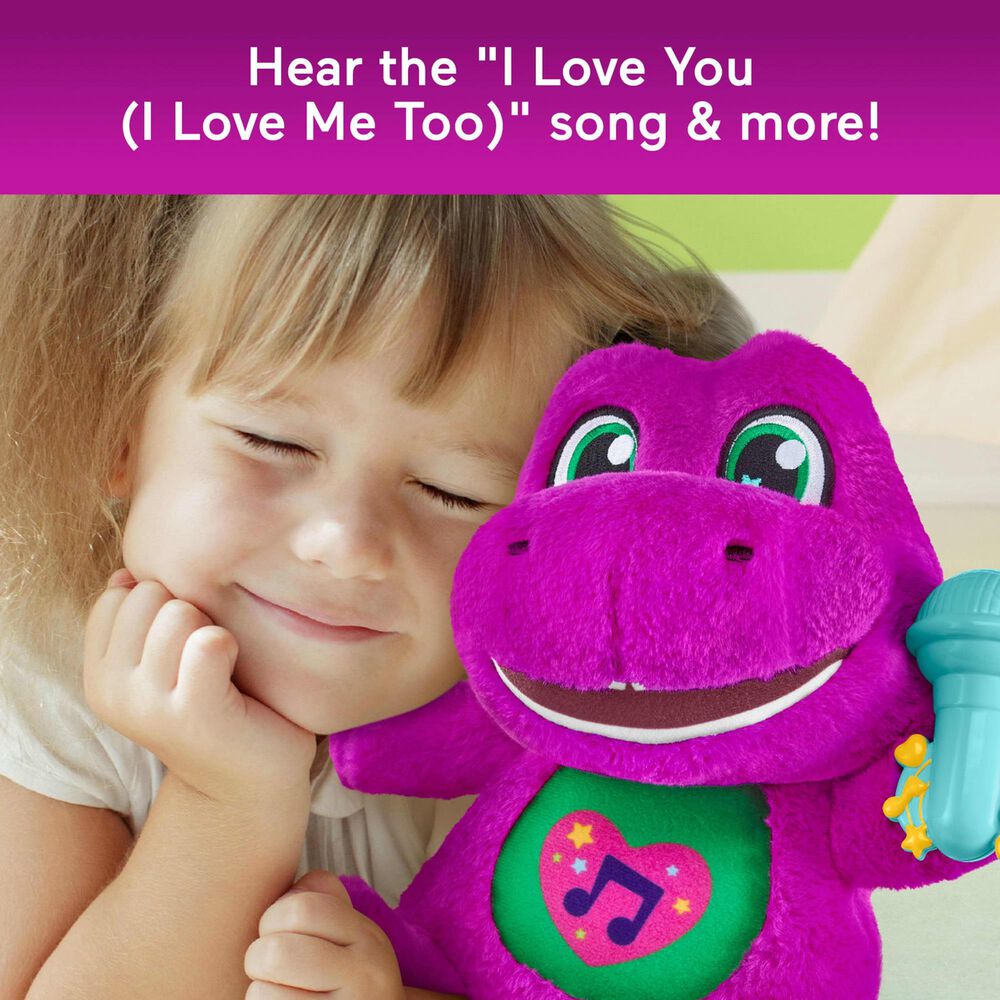 Fisher Price Barney&#39;s World Sing Along Barney Plush in Multicolor, , large