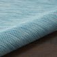 Nourison Positano 8" Round Aqua Indoor/Outdoor Area Rug, , large