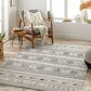 Surya Alyssa 8" x 10" White, Black, Brown and Blue Area Rug, , large