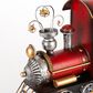 The Gerson Company Metal Holiday Train on Track in Dark Red, , large