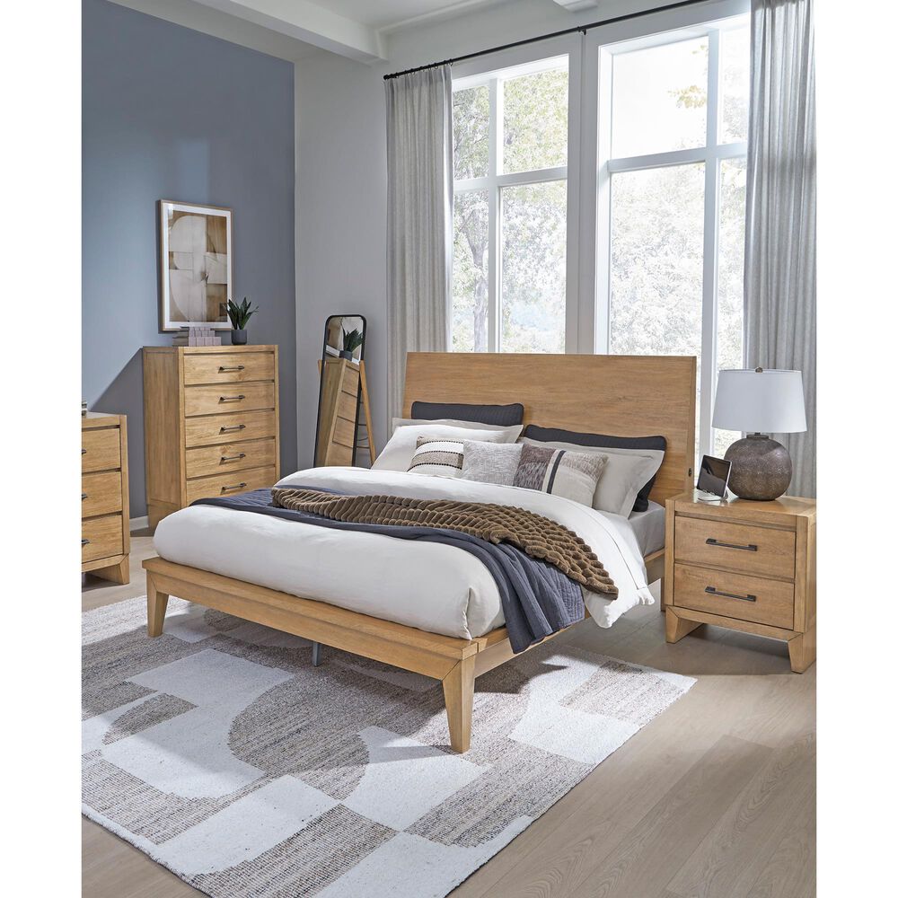 Ashley Sherbana King Panel Bed  in Light Brown, , large