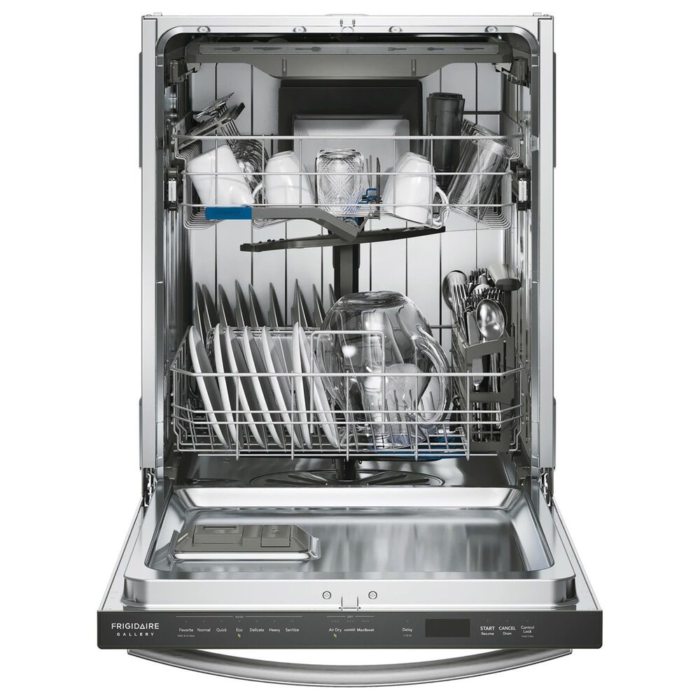 Frigidaire Gallery 2-Piece Kitchen Package with Counter-Depth 4-Door French Door Refrigerator and 24&quot; Tub Dishwasher in Stainless Steel, , large