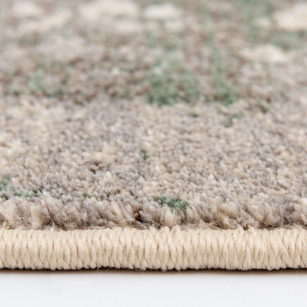 Central Oriental Minerva Fitz 5&#39; x 7&#39;3&quot; Sand and Spring Area Rug, , large