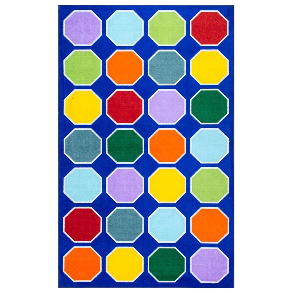 nuLOOM Giza MCGZ15A 5' x 7'5" Blue Kids Rug, , large