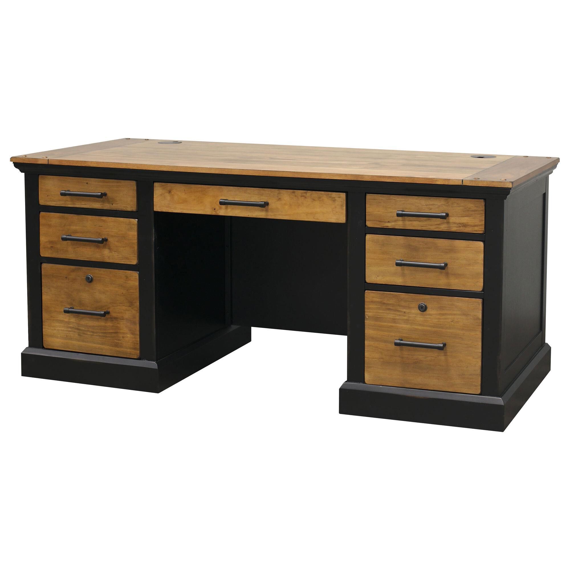 Martin furniture hartford top double pedestal desk