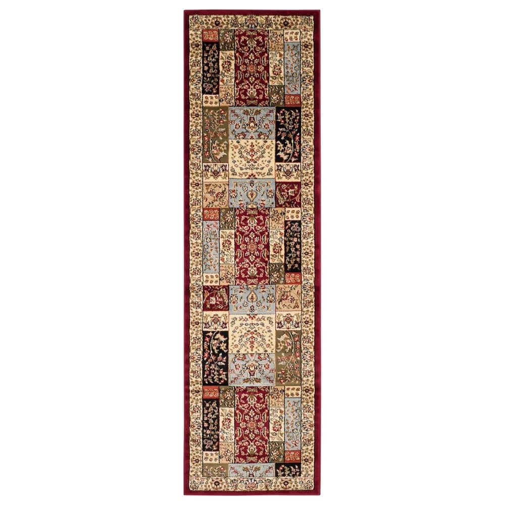 Safavieh Lyndhurst 2"3" x 8" Multicolor and Ivory Runner, , large