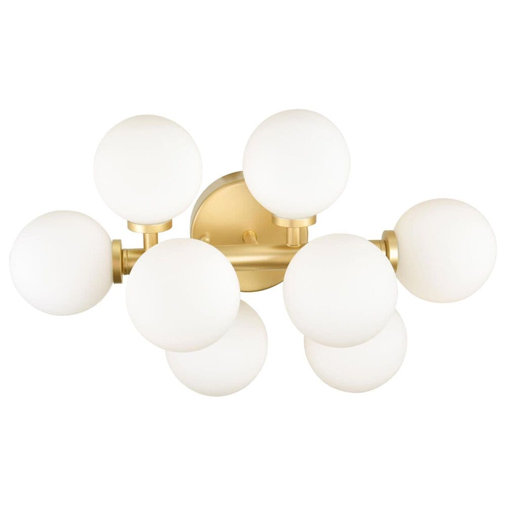 CWI Lighting Arya 8-Light Vanity Light in Satin Gold, , large
