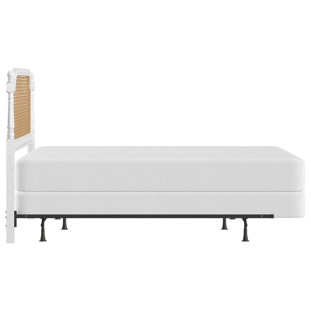 Richlands Furniture Melanie King Poster Panel Wood Bed in White, , large
