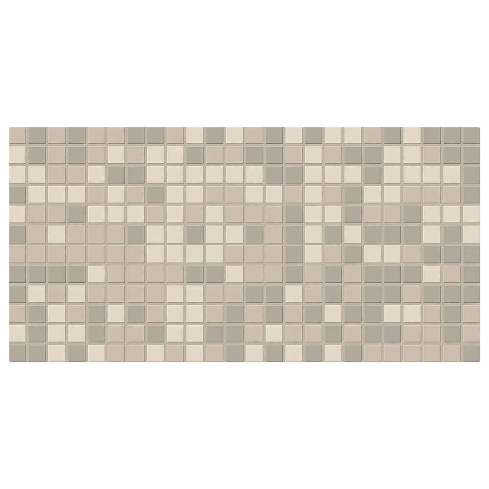 Dal-Tile Keystones Almond Blend 1" x 1" on 12" x 24" Porcelain Mosaic Sheet, , large