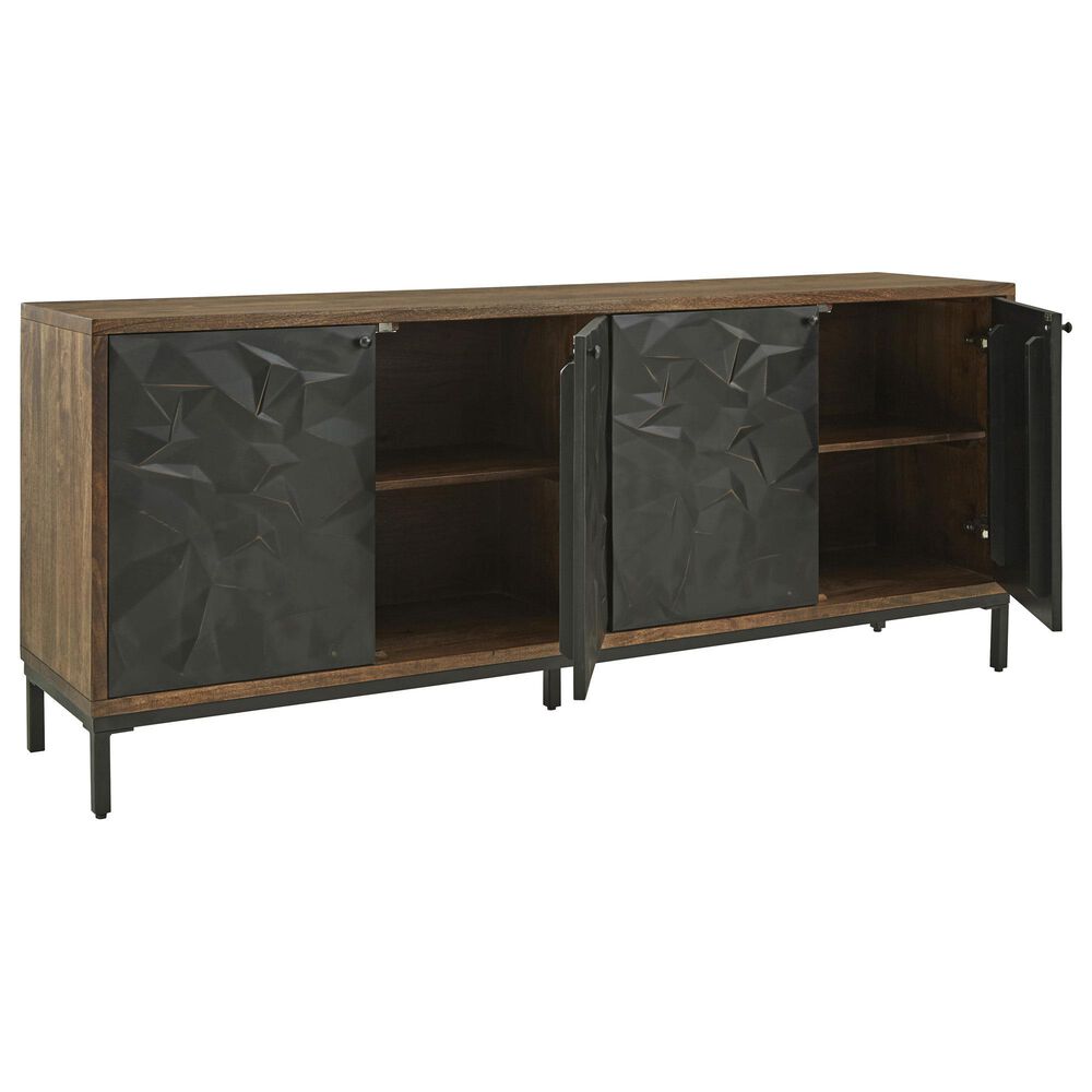 Ashley Dorannby Accent Cabinet in Black and Brown, , large