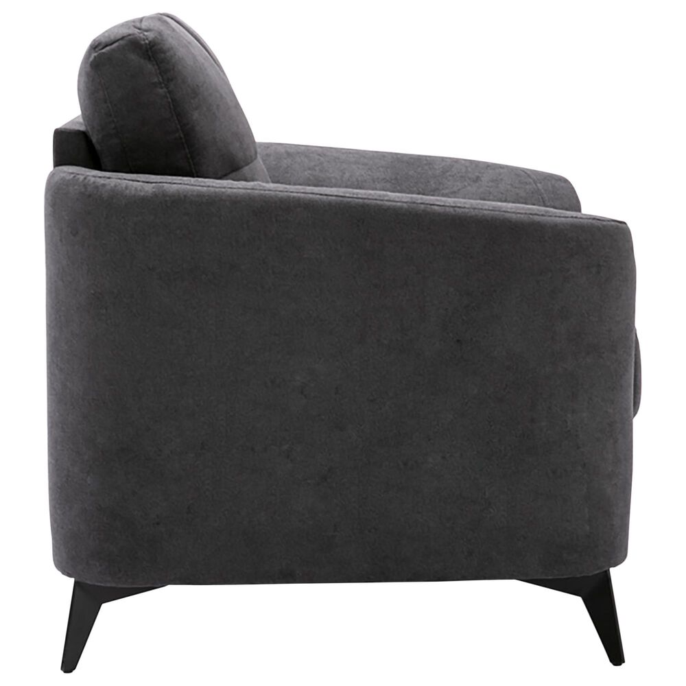 HOMLUX Accent Chair with Tufted Cushion in Gray, , large