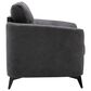HOMLUX Accent Chair with Tufted Cushion in Gray, , large