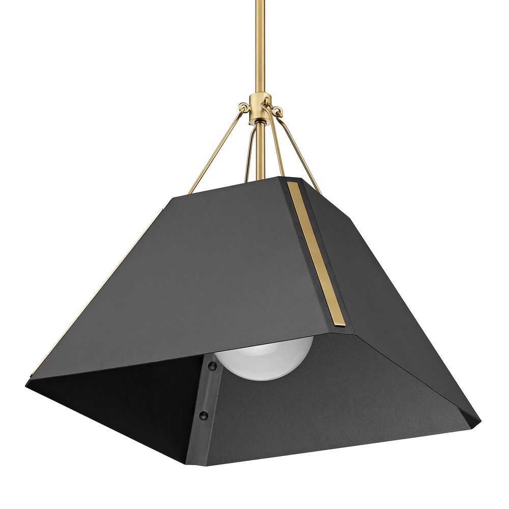 Golden Lighting Ranik 1-Light Pendant in Brushed Champagne Bronze, , large
